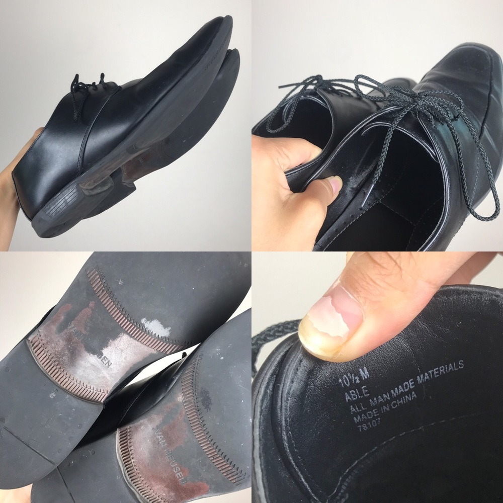 Black Van Heusen men’s dress shoes - Picture 4 of 8
